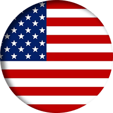 Bandera circular de Estados Unidos — asesoría para visa americana desde Chile